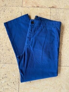 Velvet Blue Cotton Pants